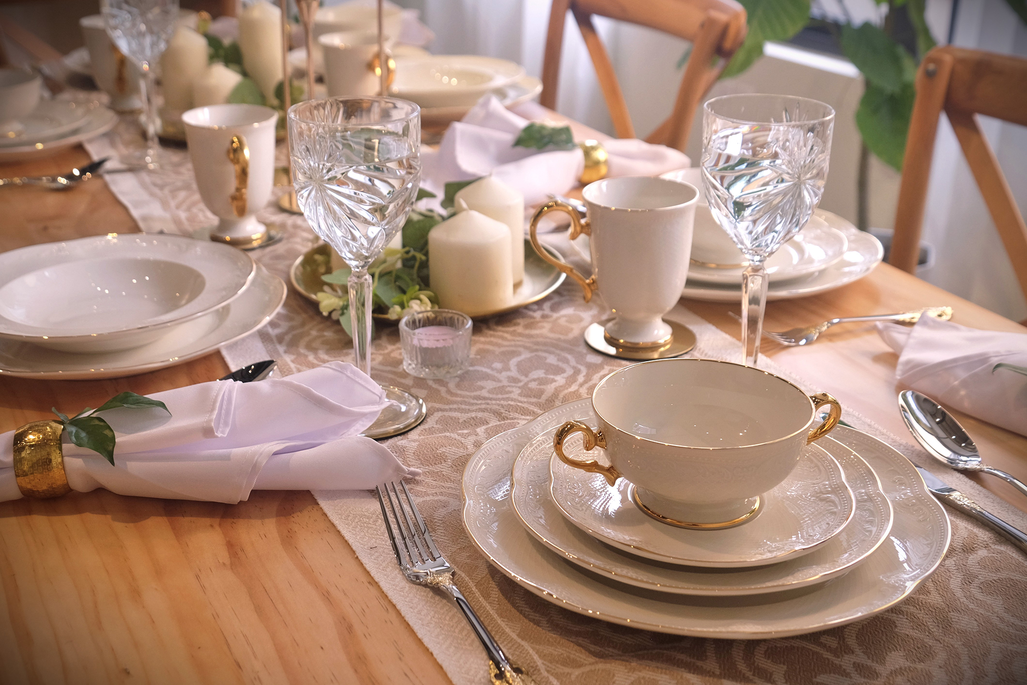 Noble Gold Footed Soup Cup