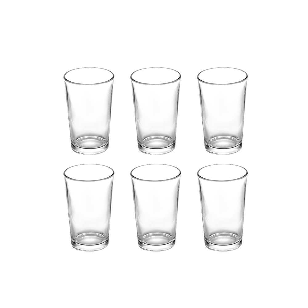 Glass Tumbler 7.0 Oz Set 6pcs - Basic