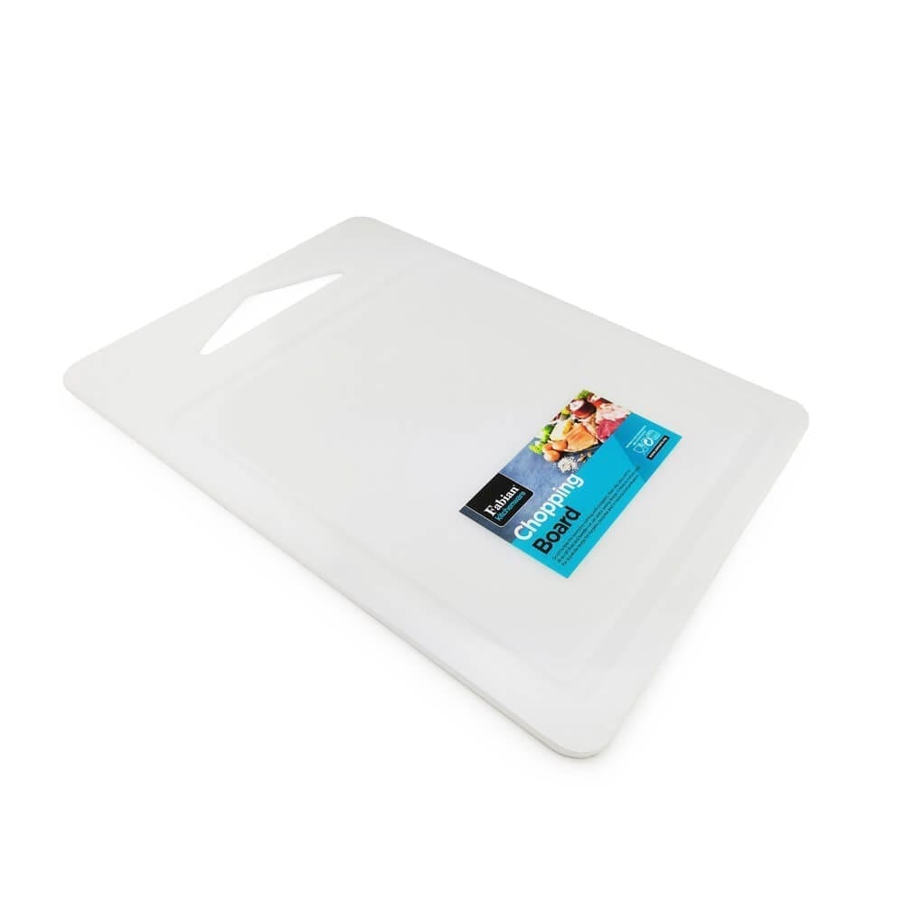 Fabian Rectangular Plastic Chopping Board M - White