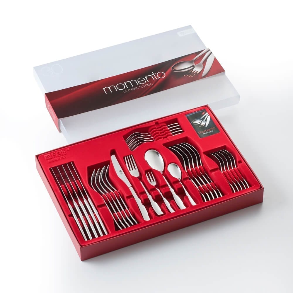 Curve Cutlery Set 30pcs (FREE Serving Salad Spoon & Salad Fork)