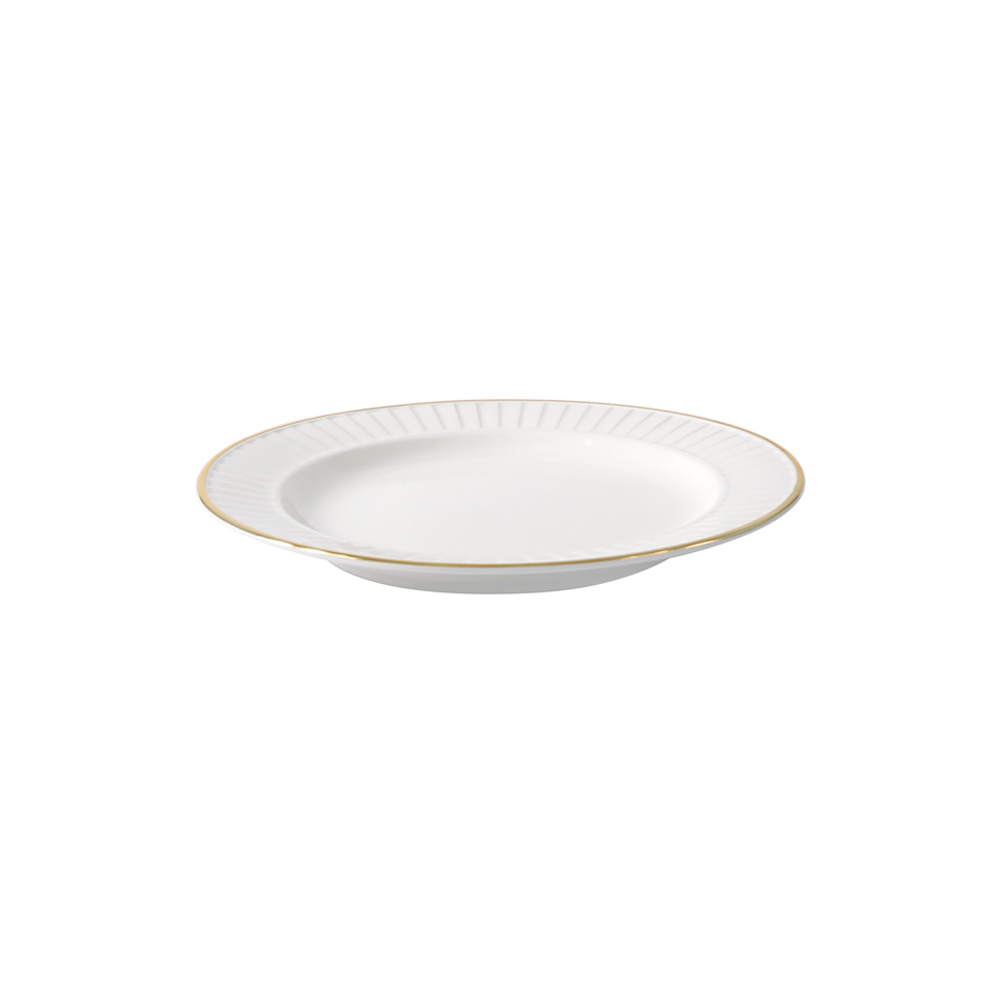 Drape Gold Dessert Plate