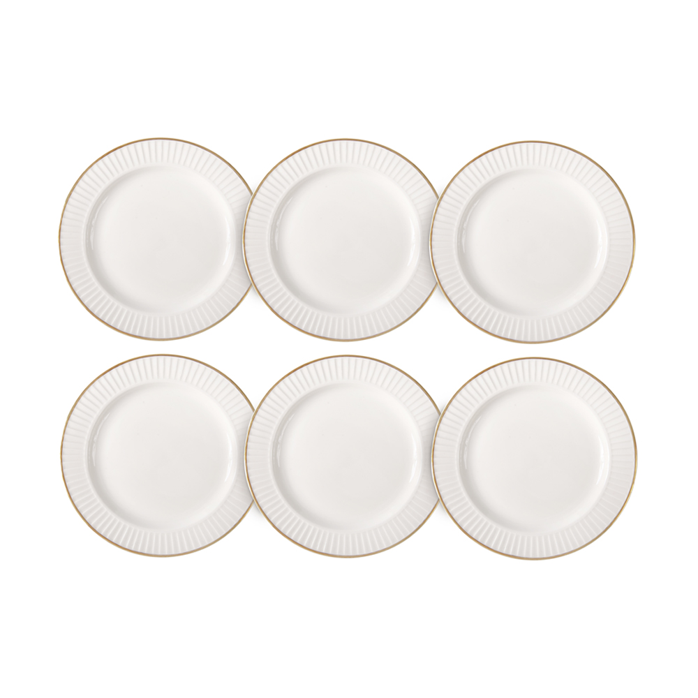 Drape Gold Dinner Plate