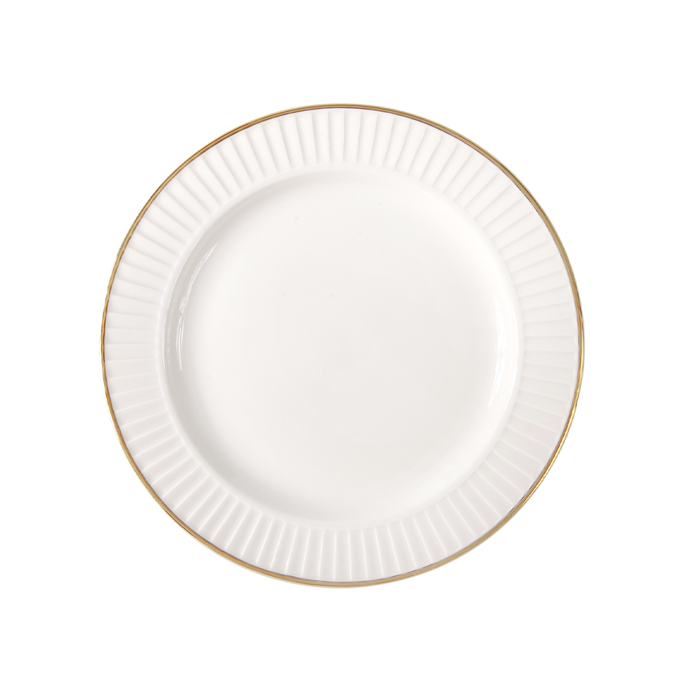 Drape Gold Dinner Plate