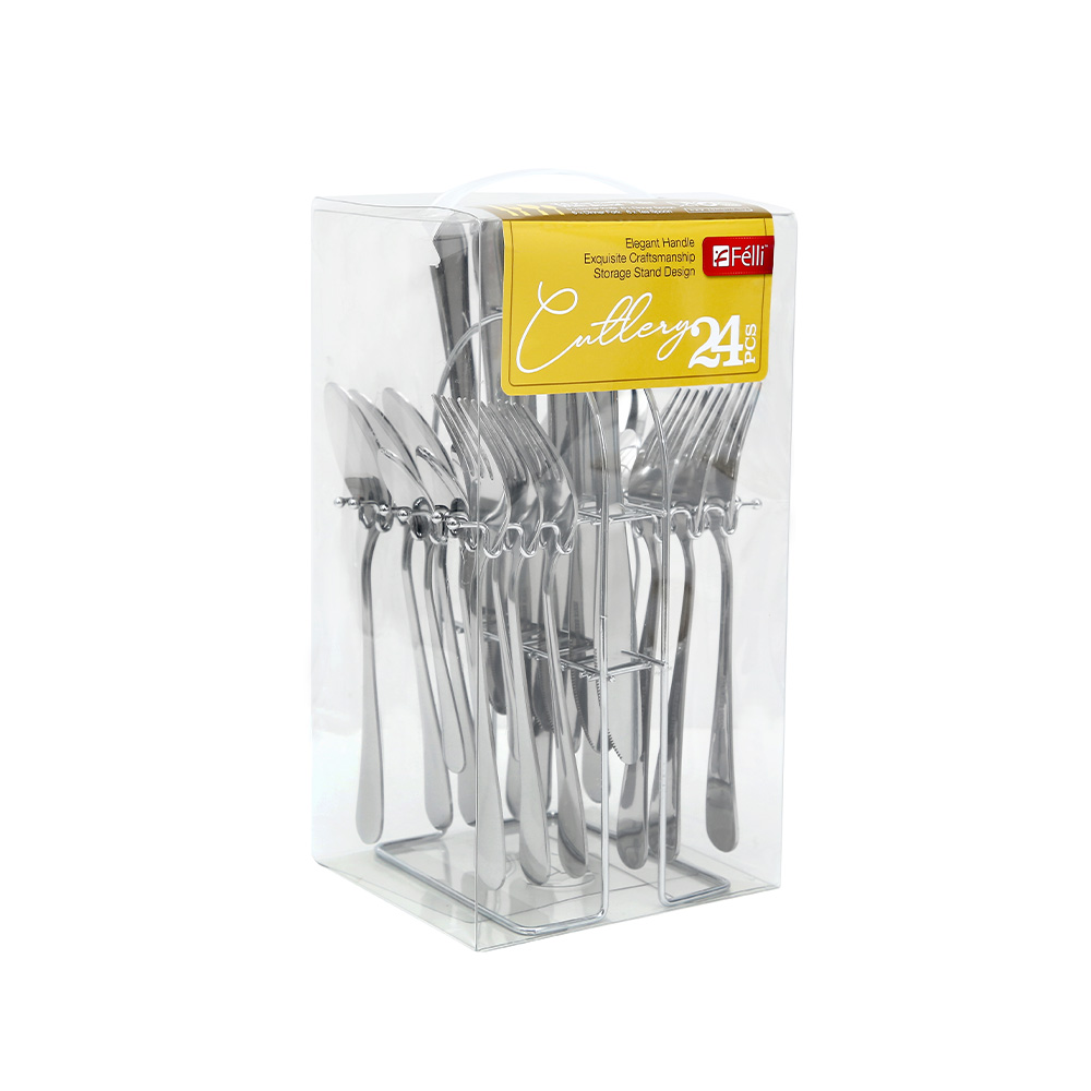 Arezzo Cutlery With Stand Set 24pcs