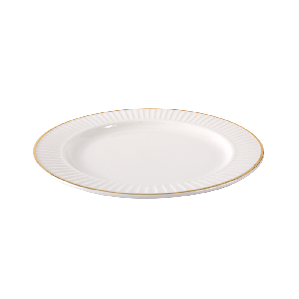 Drape Gold Dinner Plate