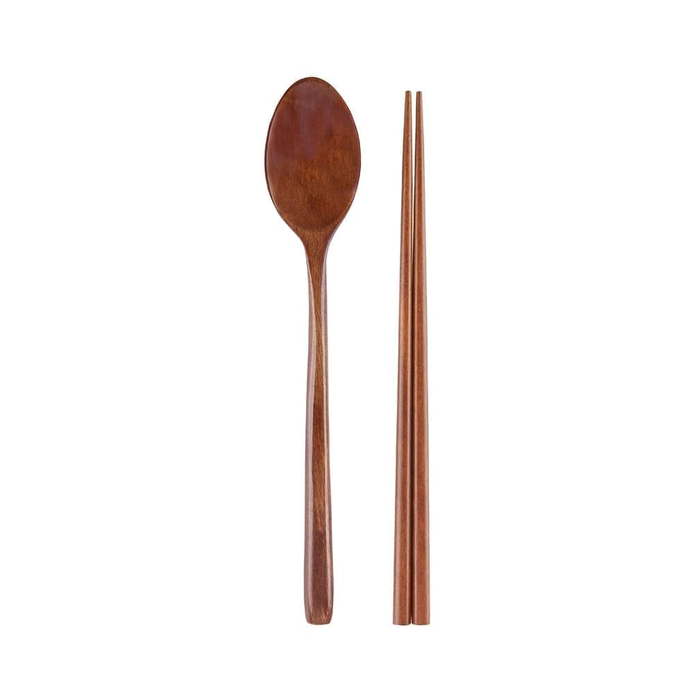 Wooden Long Spoon & Chopstick Set