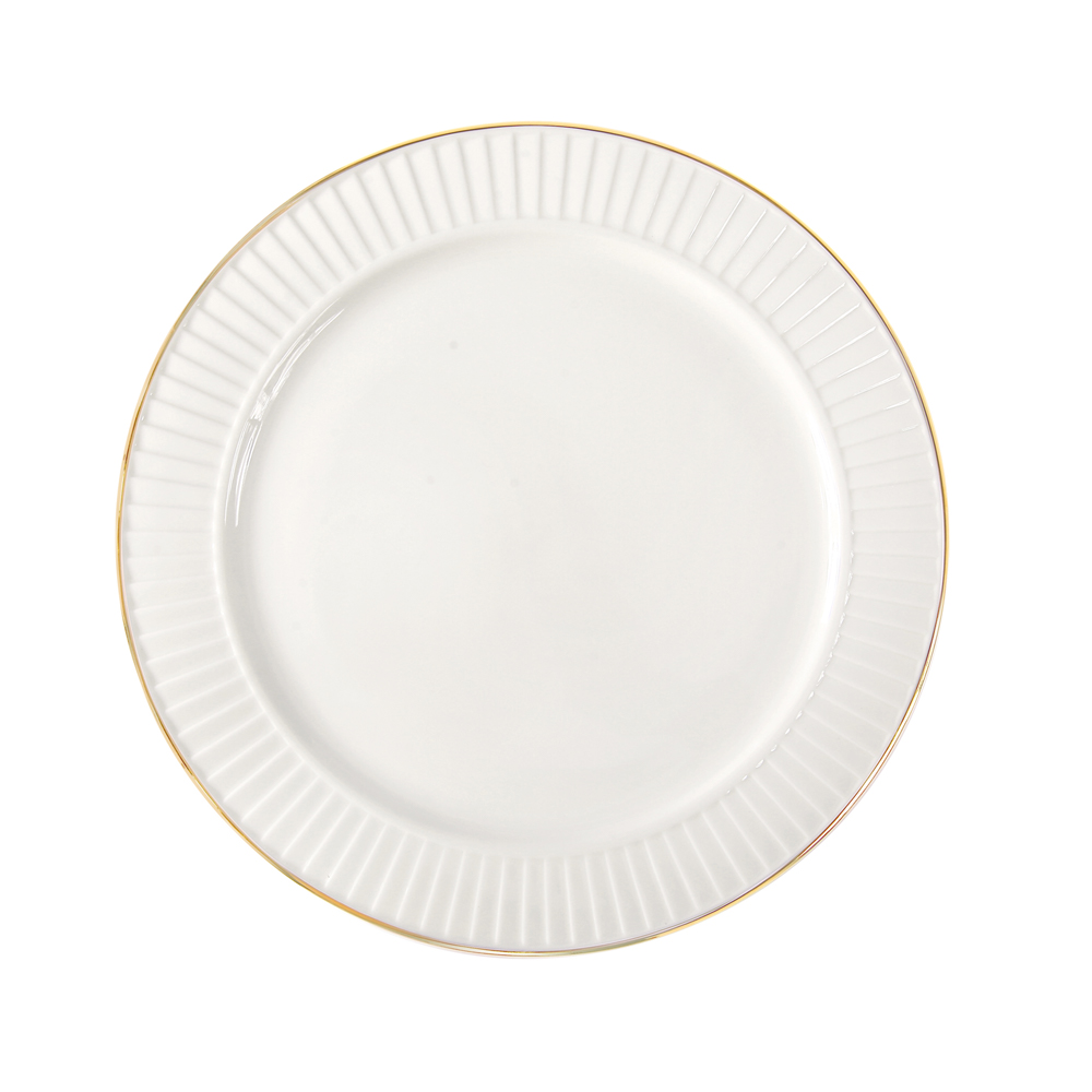 Drape Gold Round Platter