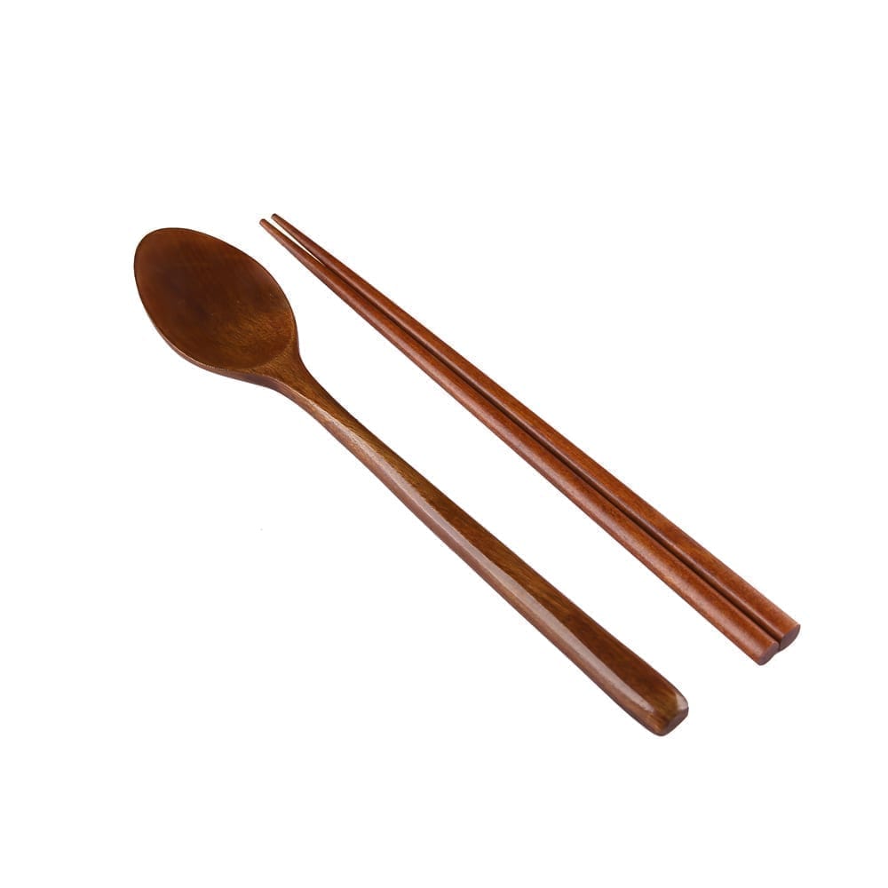 Wooden Long Spoon & Chopstick Set