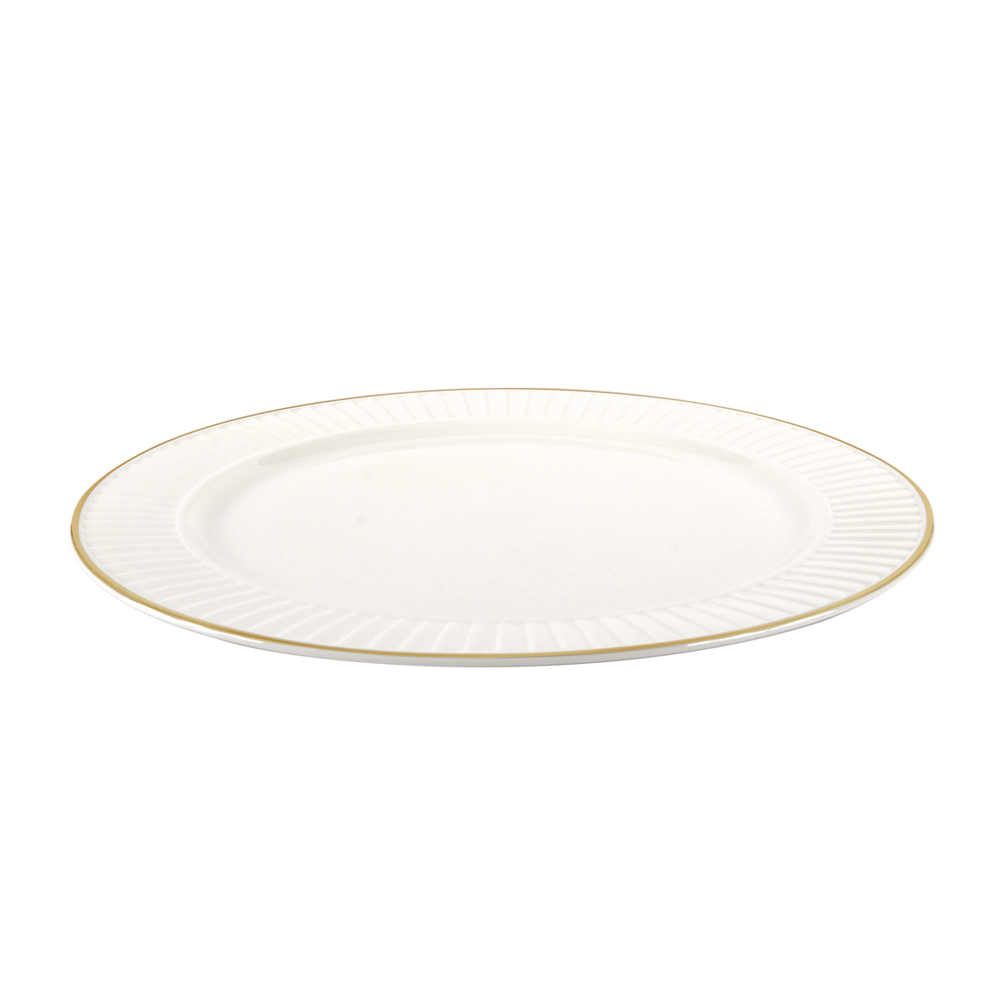 Drape Gold Round Platter