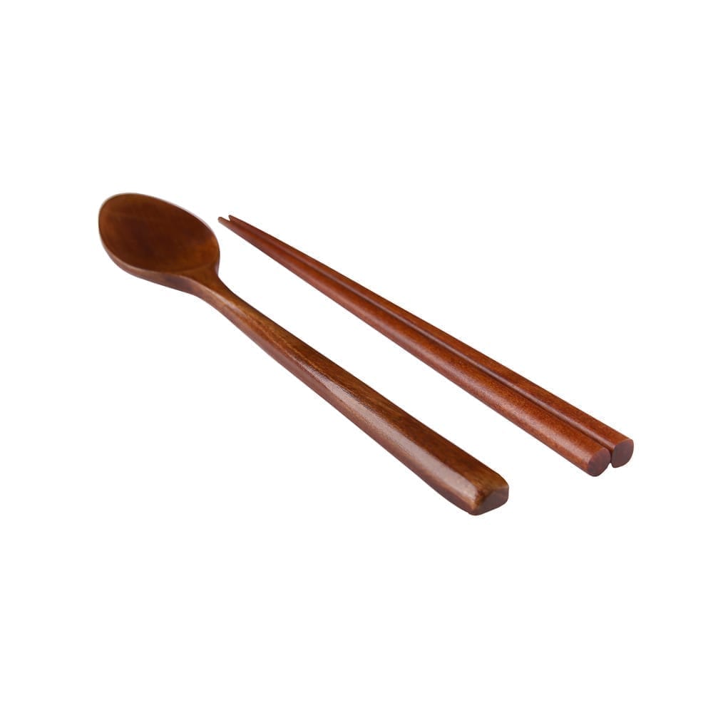 Wooden Long Spoon & Chopstick Set