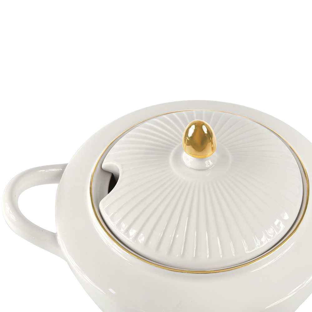 Drape Gold Soup Tureen