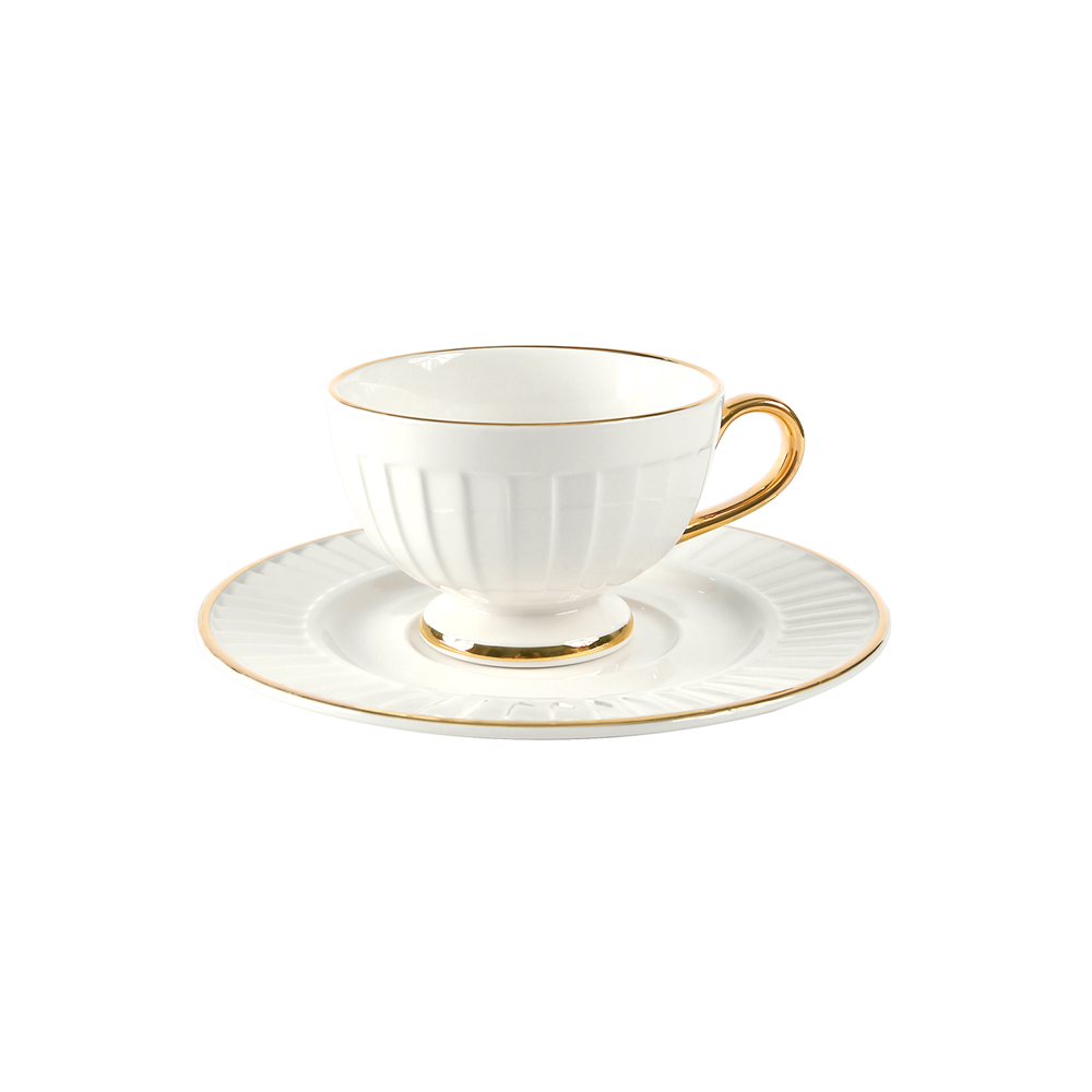 Drape Gold Cup & Saucer