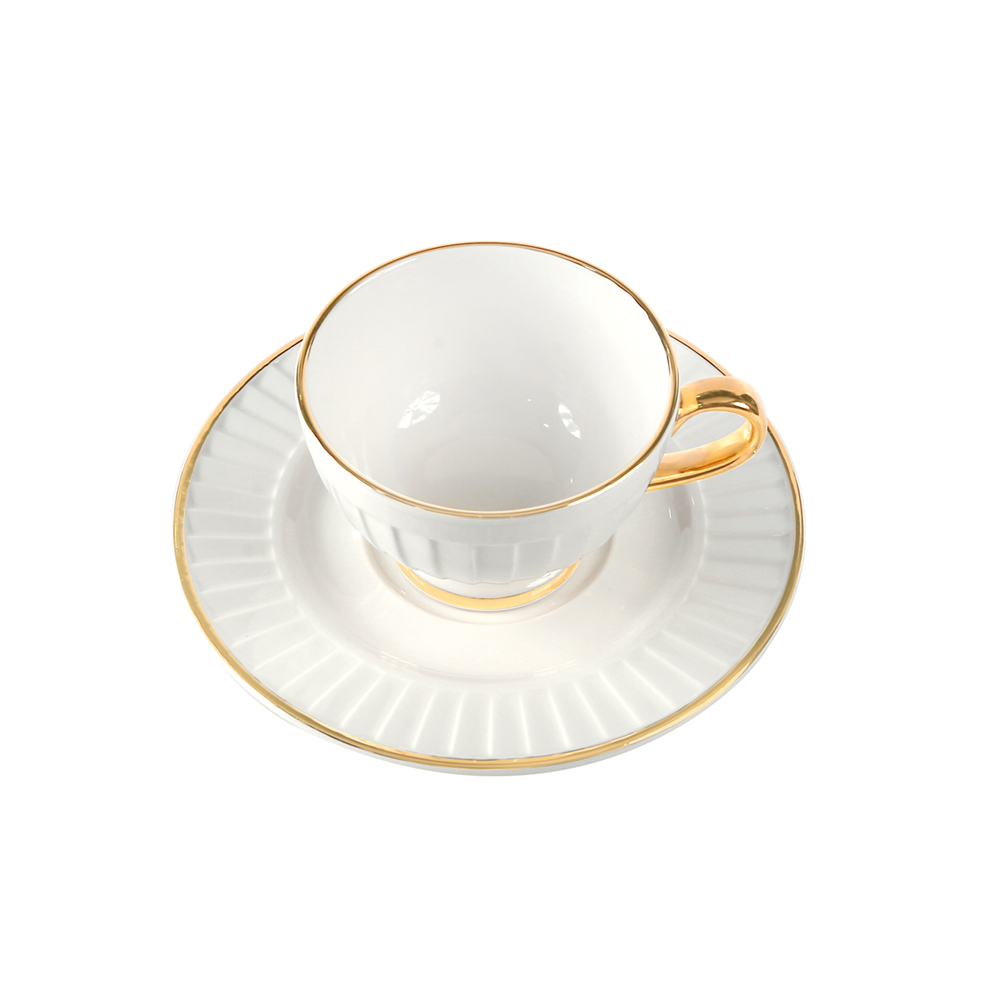 Drape Gold Cup & Saucer