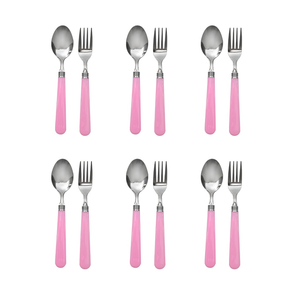 Dinexe Opal Glass Dinnerware Set 24pcs - Wavy Camellia Bloom