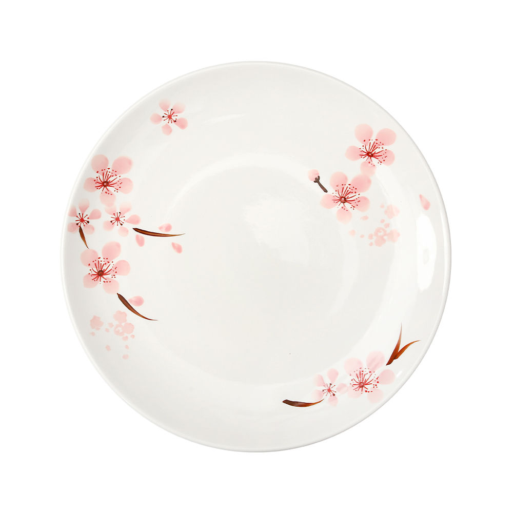 Hand Painted Coupe Dinner Plate 11" - Sakura