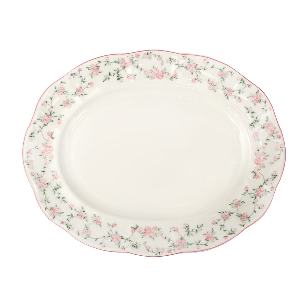 La Vie En Rose Oval Platter