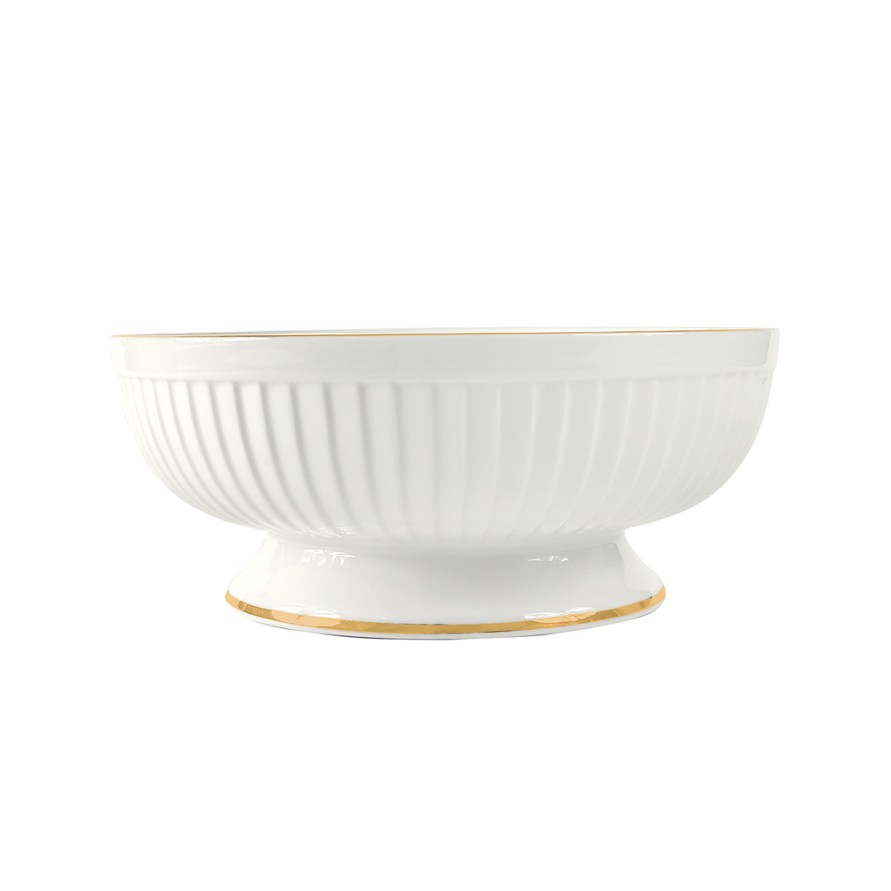 Drape Gold Salad Bowl