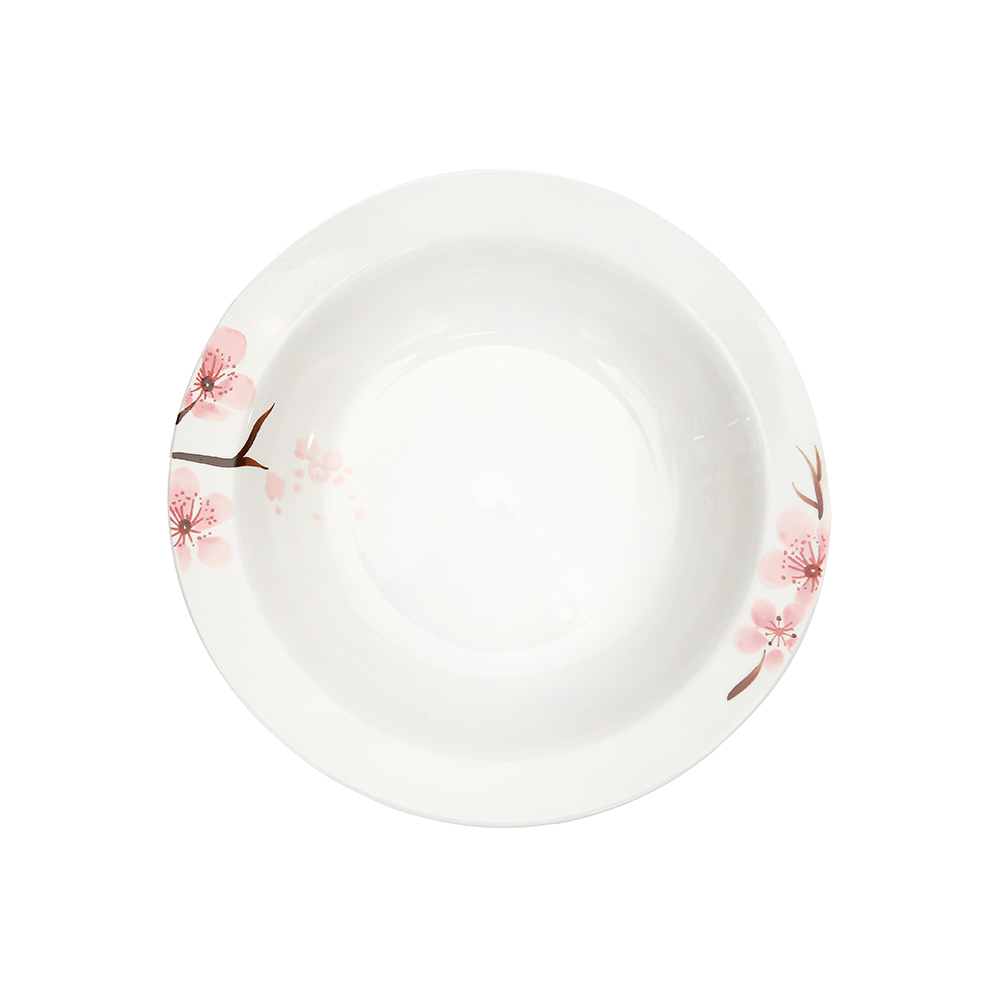 Hand Painted Deep Soup Plate 9" - Sakura