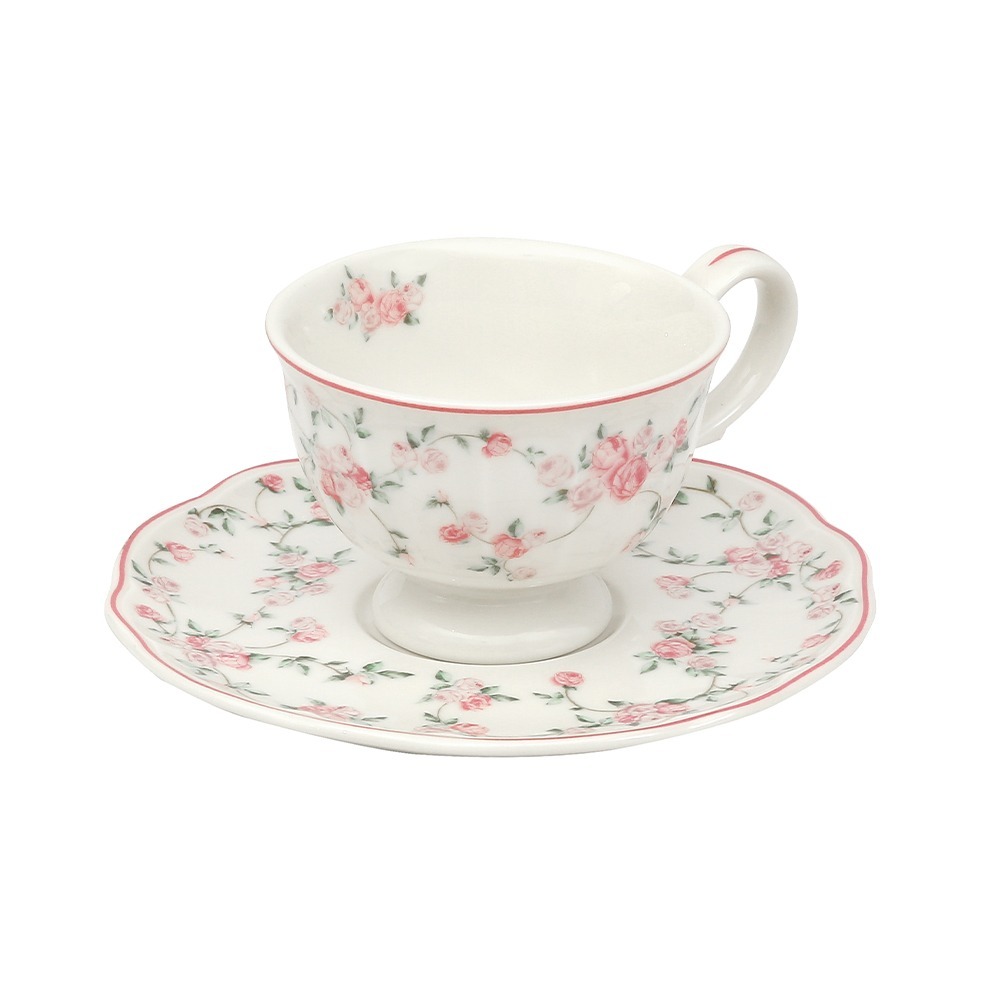 La Vie En Rose Teapot And Cup & Saucer Set 9pcs