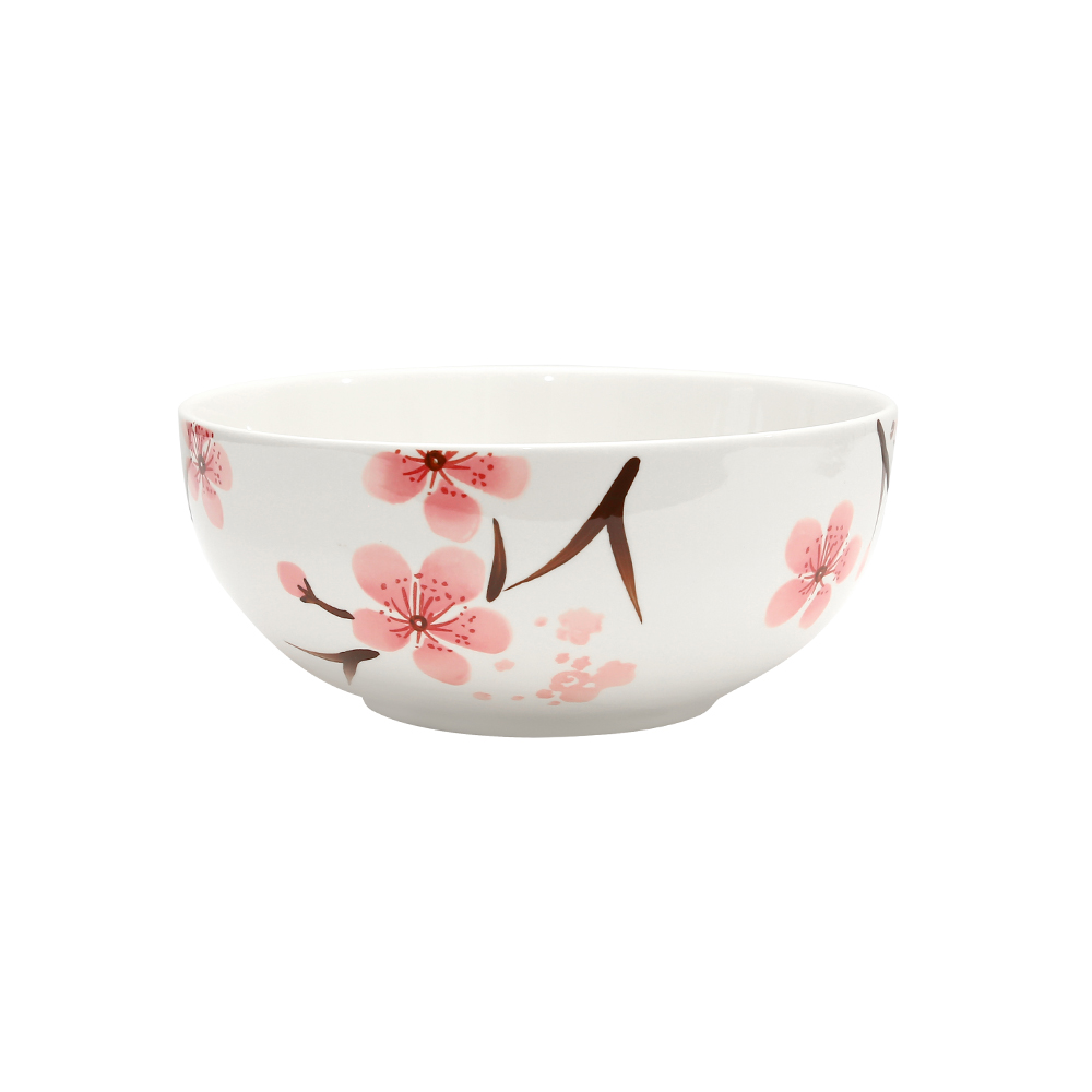 Sakura Hand Painted Serving Bowl 8"