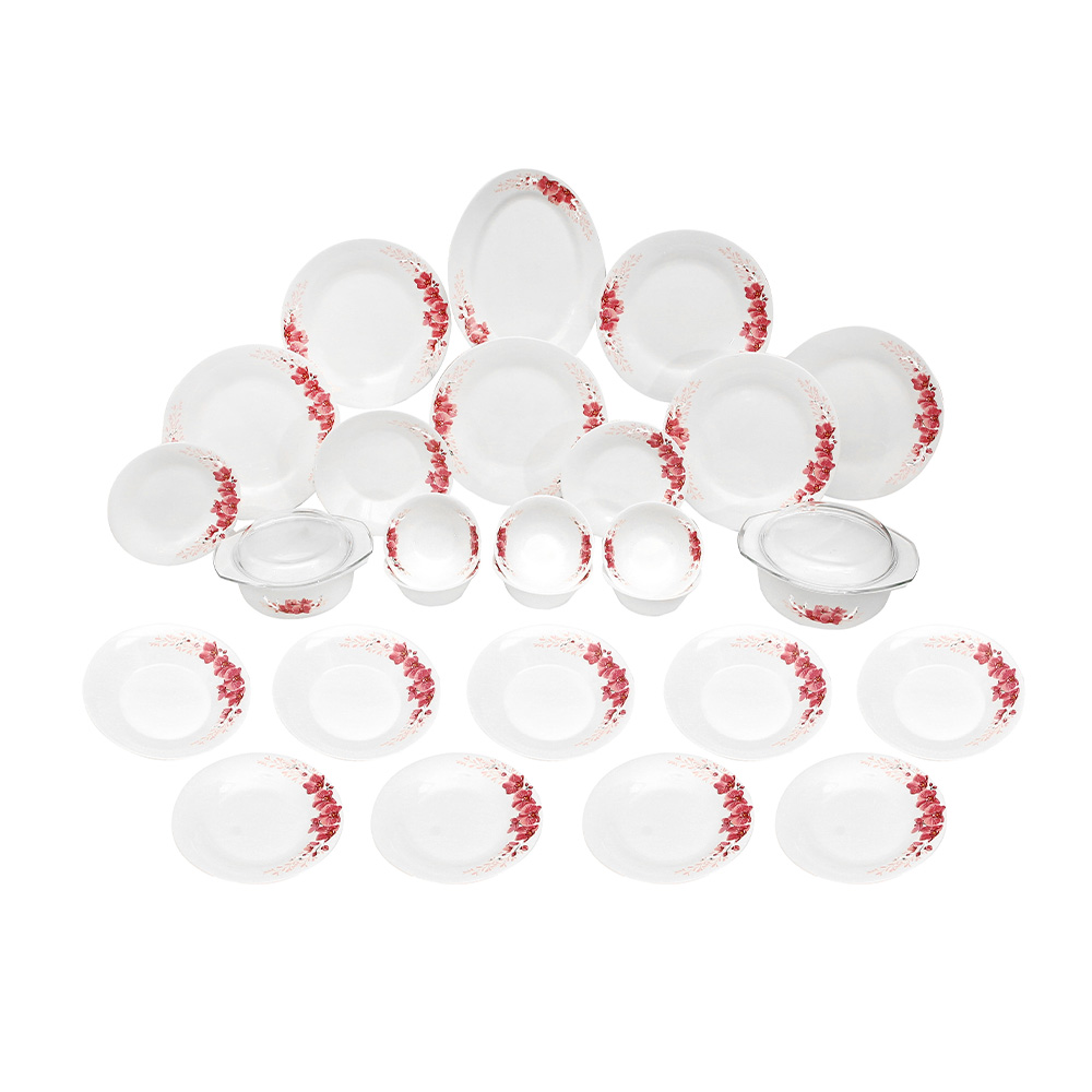 Dinexe Opal Glass Dinnerware Set 24pcs - Orchid