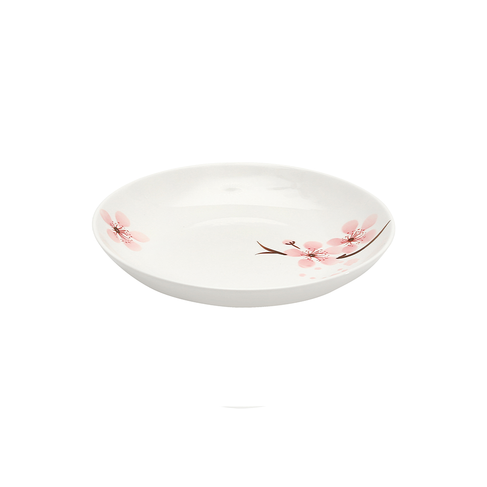 Sakura Hand Painted Deep Serving Plate 7.5"