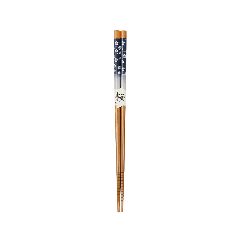 Harmonika Bamboo Chopstick Set 5 Pairs - Blue