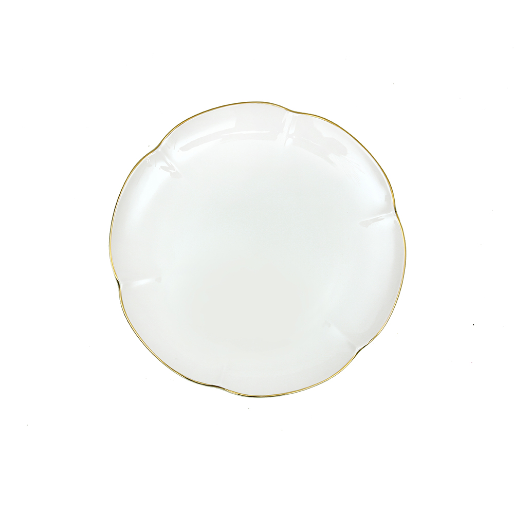 Bella Gold Coupe Round Platter