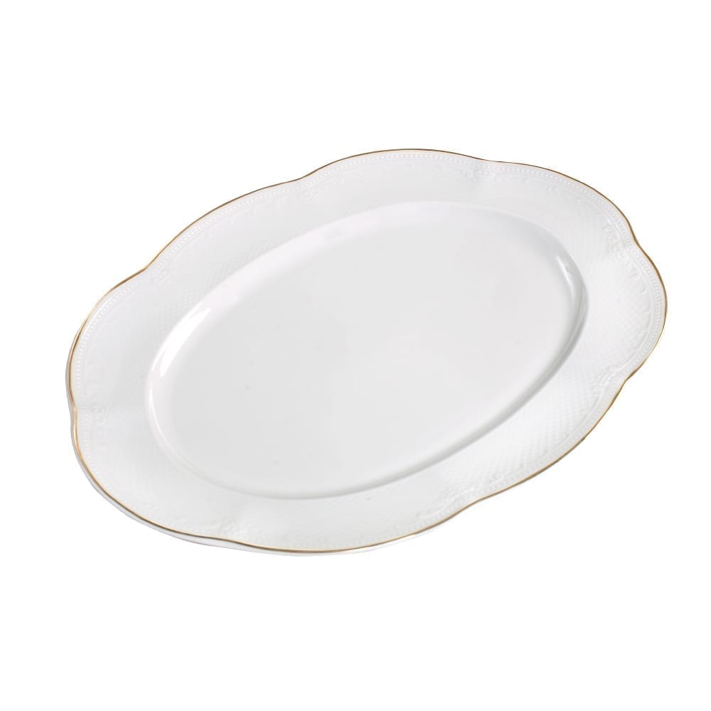 Noble Gold Oval Plate 36.0 Cm