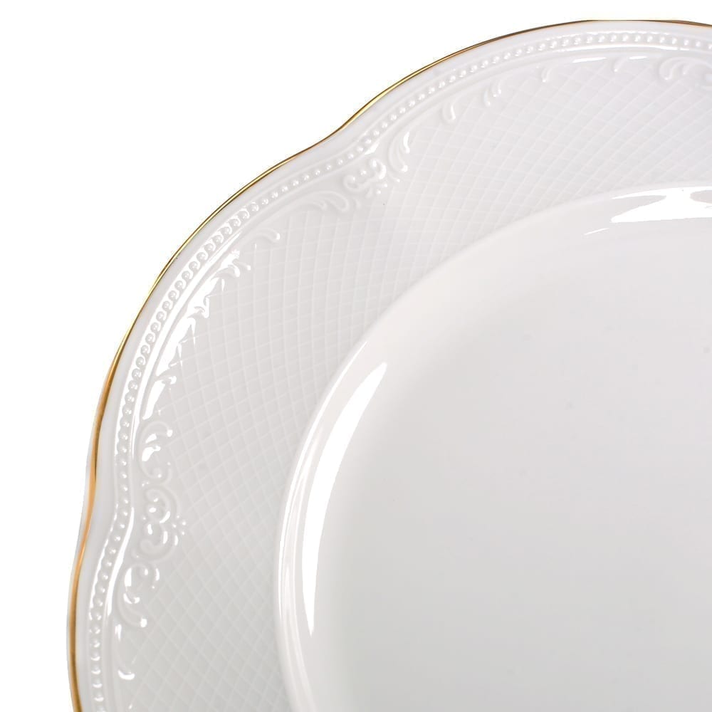 Noble Gold Oval Plate 36.0 Cm