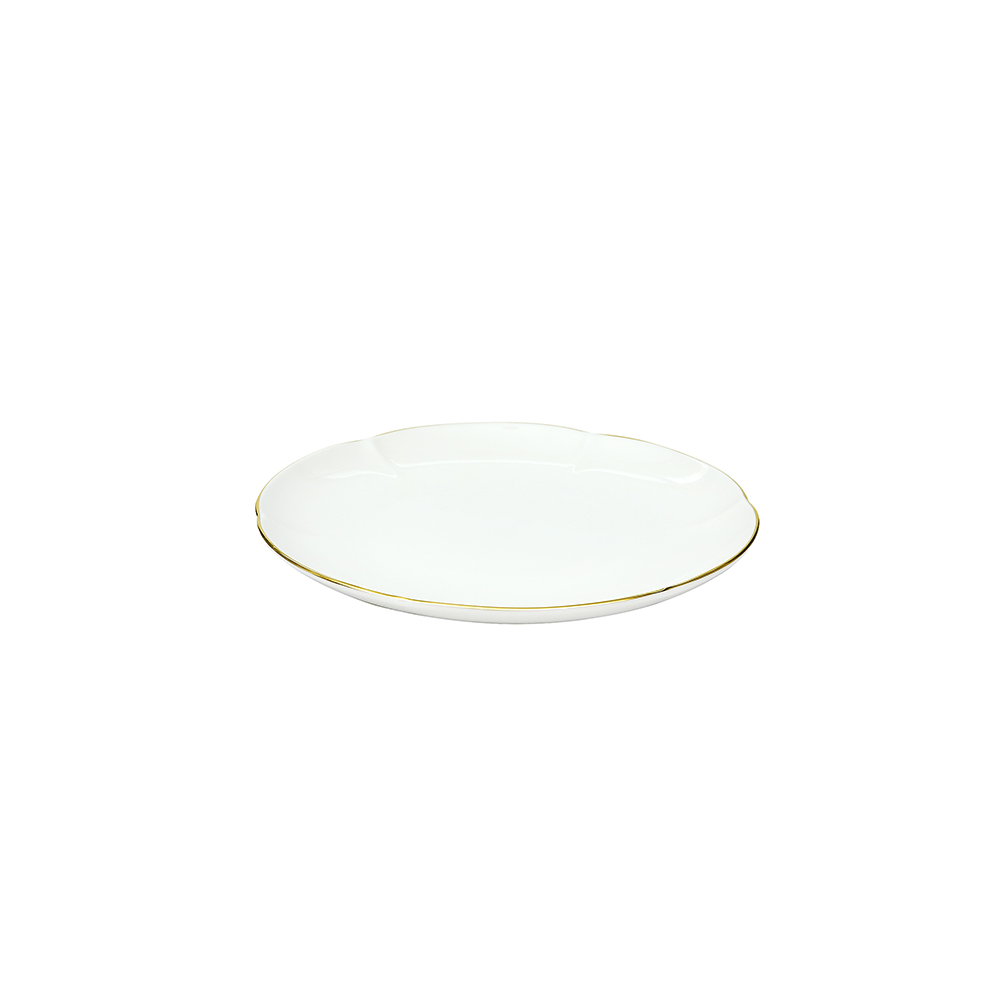 Bella Gold Coupe Dessert Plate