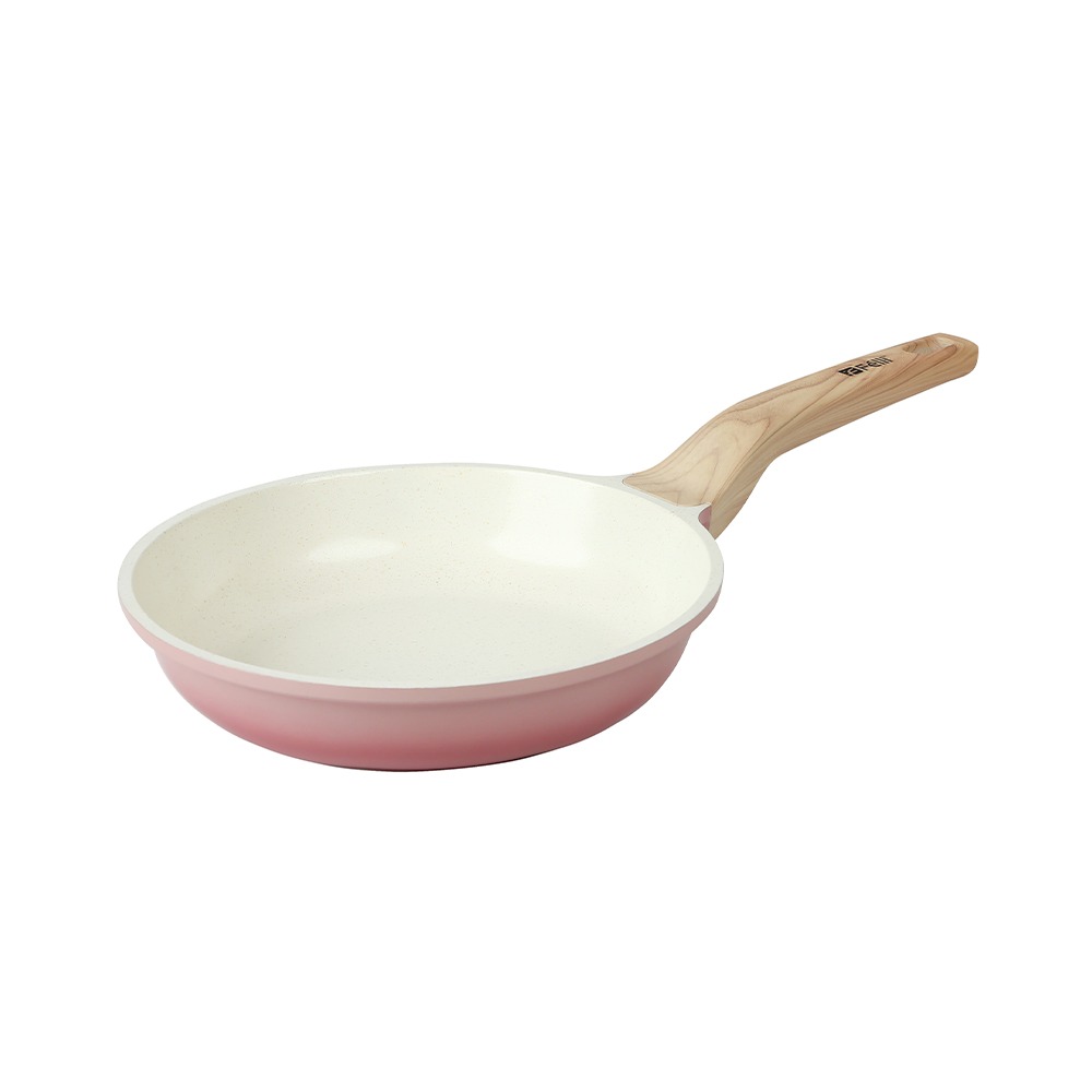 La' Chefz Ceramic Frypan 24cm - Cherry Pink