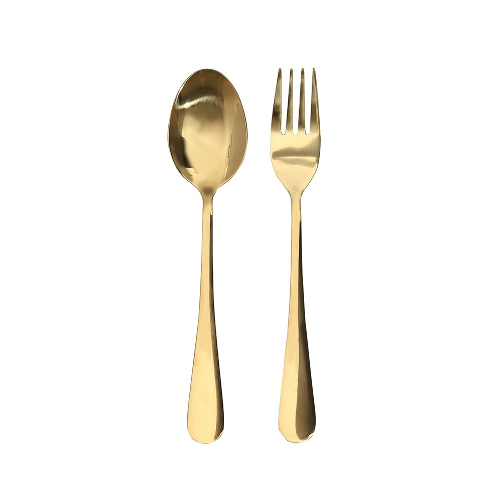 Arezzo Gold Cutlery Set 12pcs - Momento Ermas