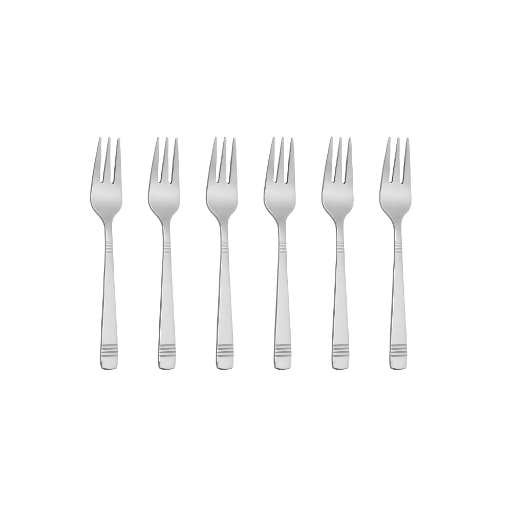 Simply Line Cake Fork 6pcs