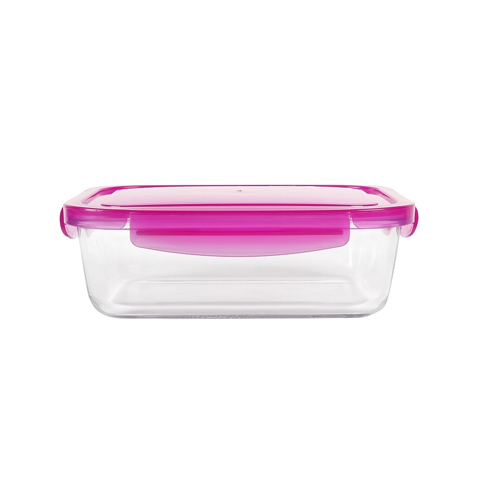 Ecolock Borosilicate Glass Food Storage Container 1520 Ml - Purple