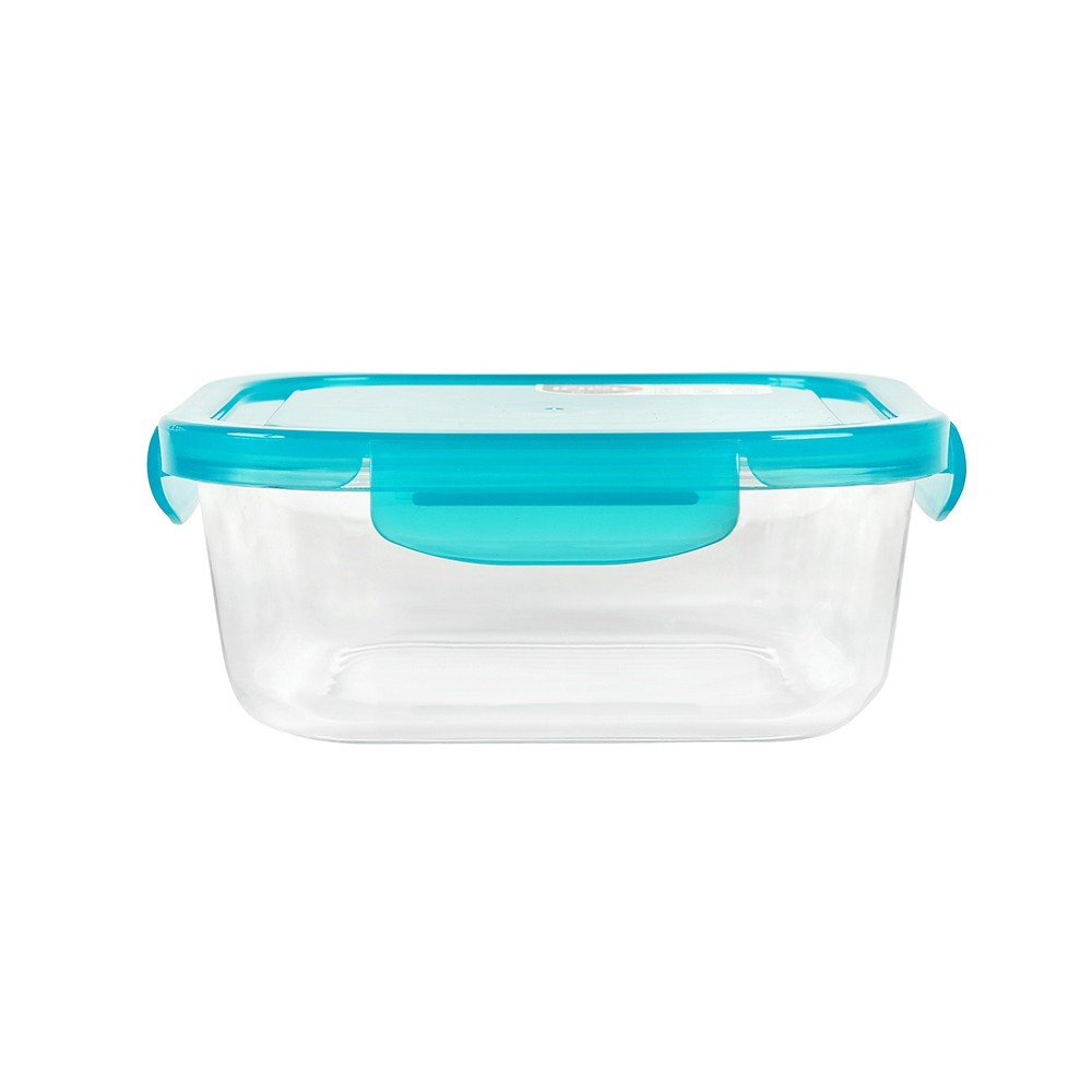 Ecolock Borosilicate Glass Food Storage Container 1100 Ml - Turquoise