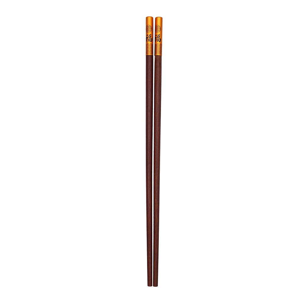 Harmonika Wooden Chopstick Set 5 Pairs - Gold Fortune