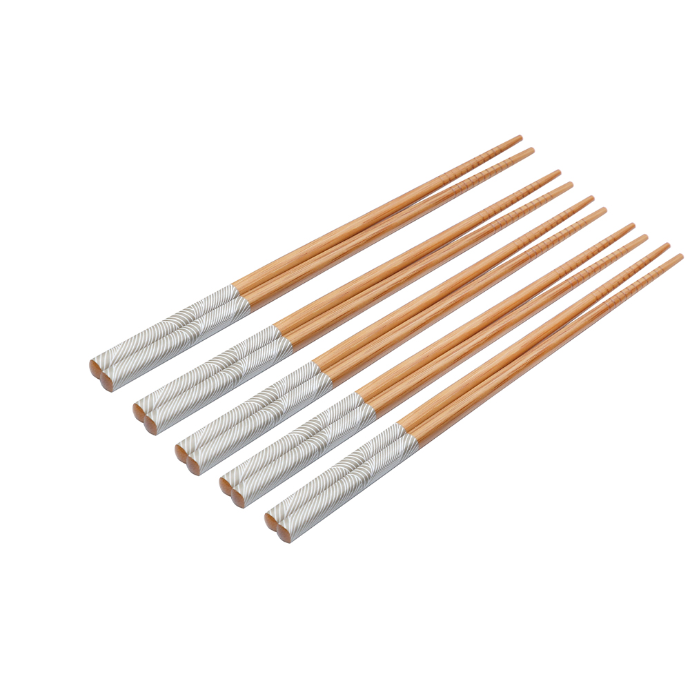 Harmonika Bamboo Chopstick Set 5 Pairs - Grey