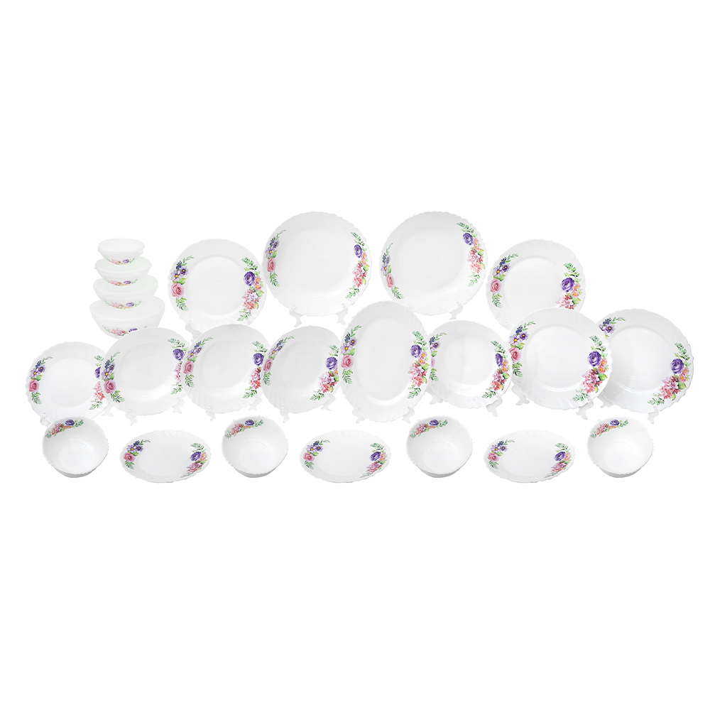 Dinexe Opal Glass Dinnerware Set 16 Pcs - La' Rossa