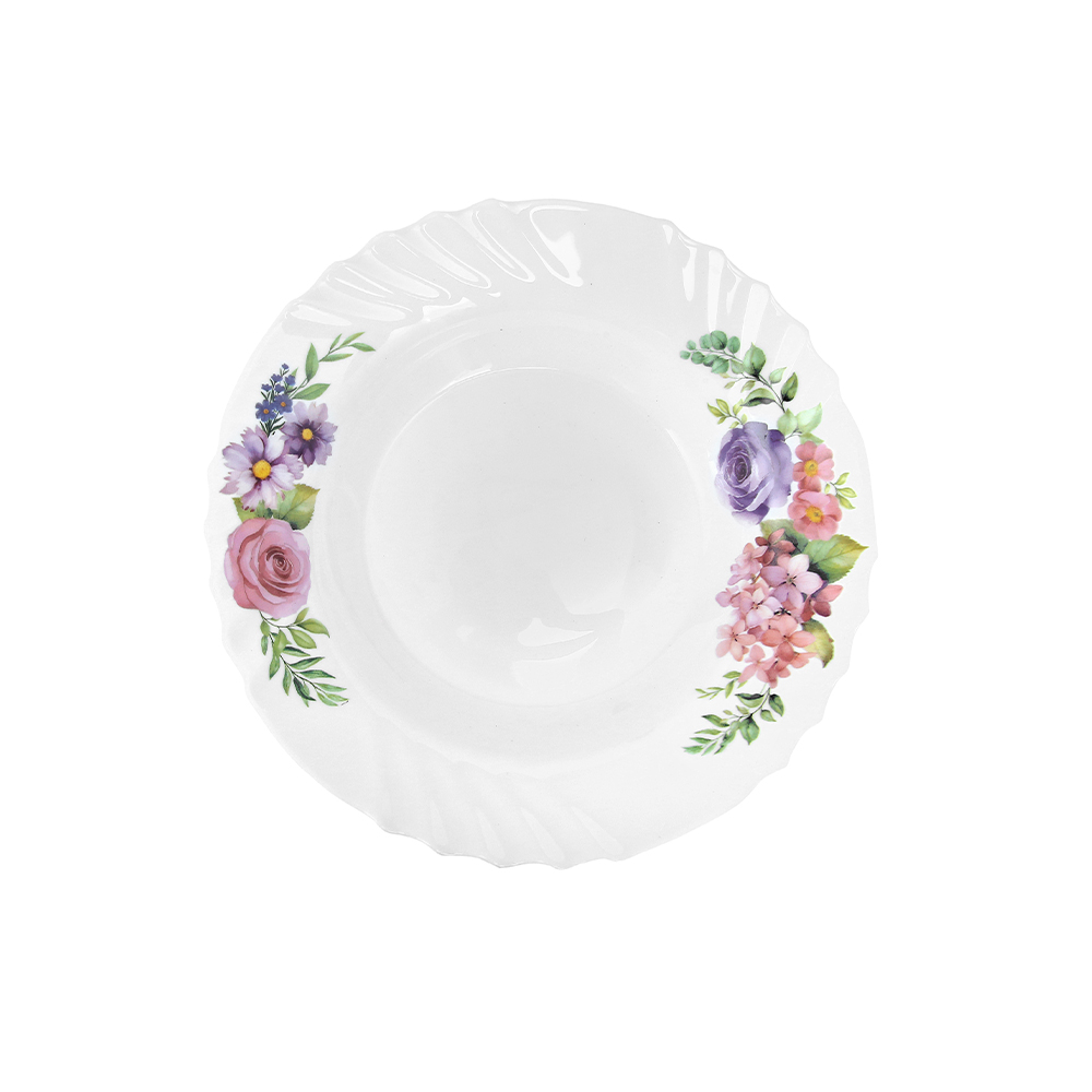 Dinexe Opal Glass Dinnerware & Glassware Set (16 Pcs) - La' Rossa