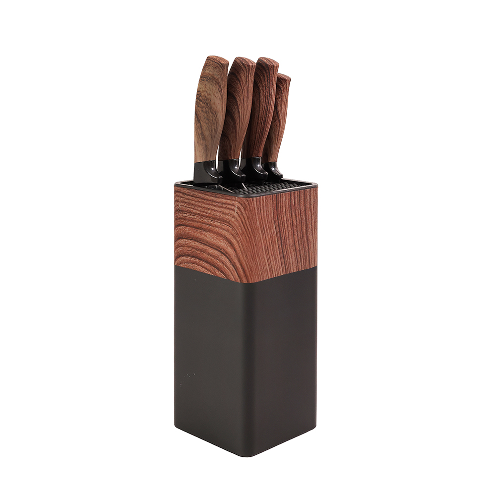 Fabian Kuro & Ki Knife Block Set 5 Pcs - Dark Brown