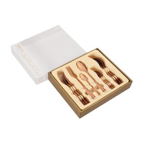 Montreal Rose Gold Cutlery Set 12pcs