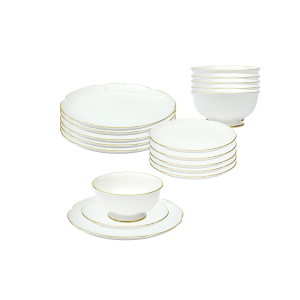 Bella Gold Dinnerware Set 18 Pcs