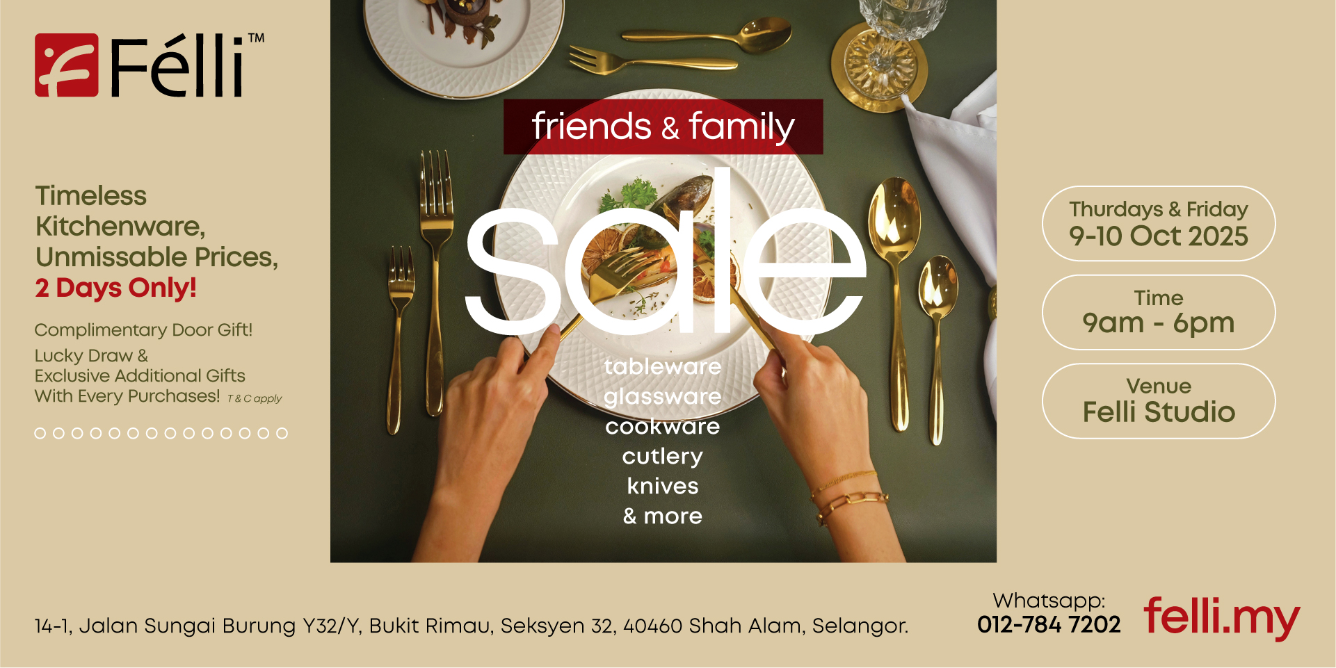Felli Friends & Family Sale WebBanner