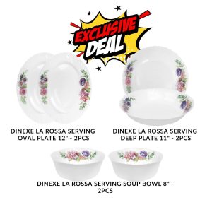 Dinexe Opal Glass Serving Set 6pcs - La' Rossa