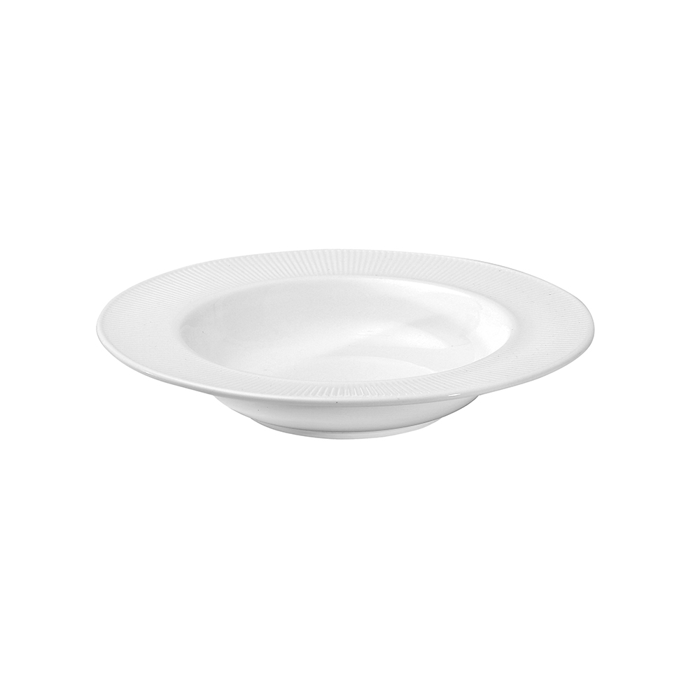 Dinexe Opal Glass White Soup Plate 9.5" - Linea