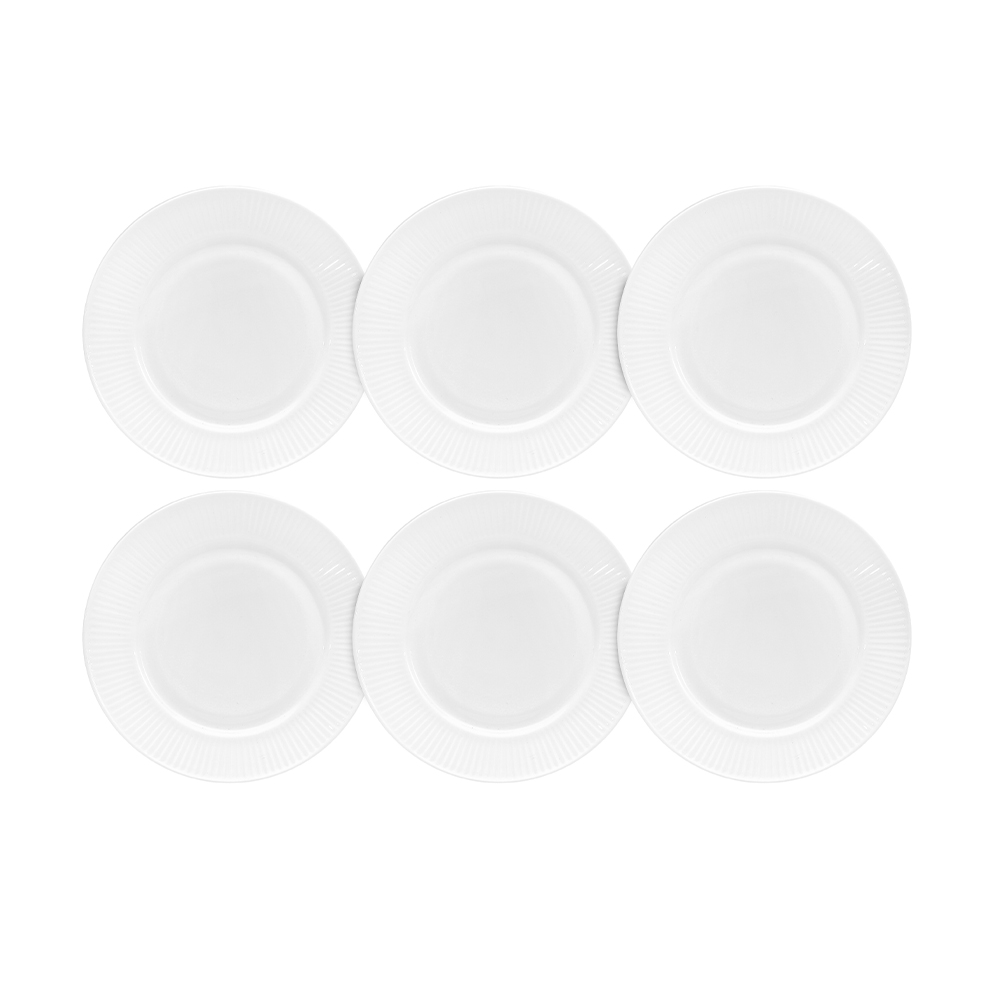 Dinexe Opal Glass White Dessert Side Plate 8" - Linea