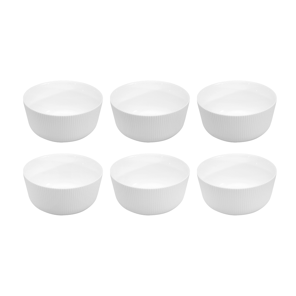 Dinexe Opal Glass White Soup Bowl 6" - Linea