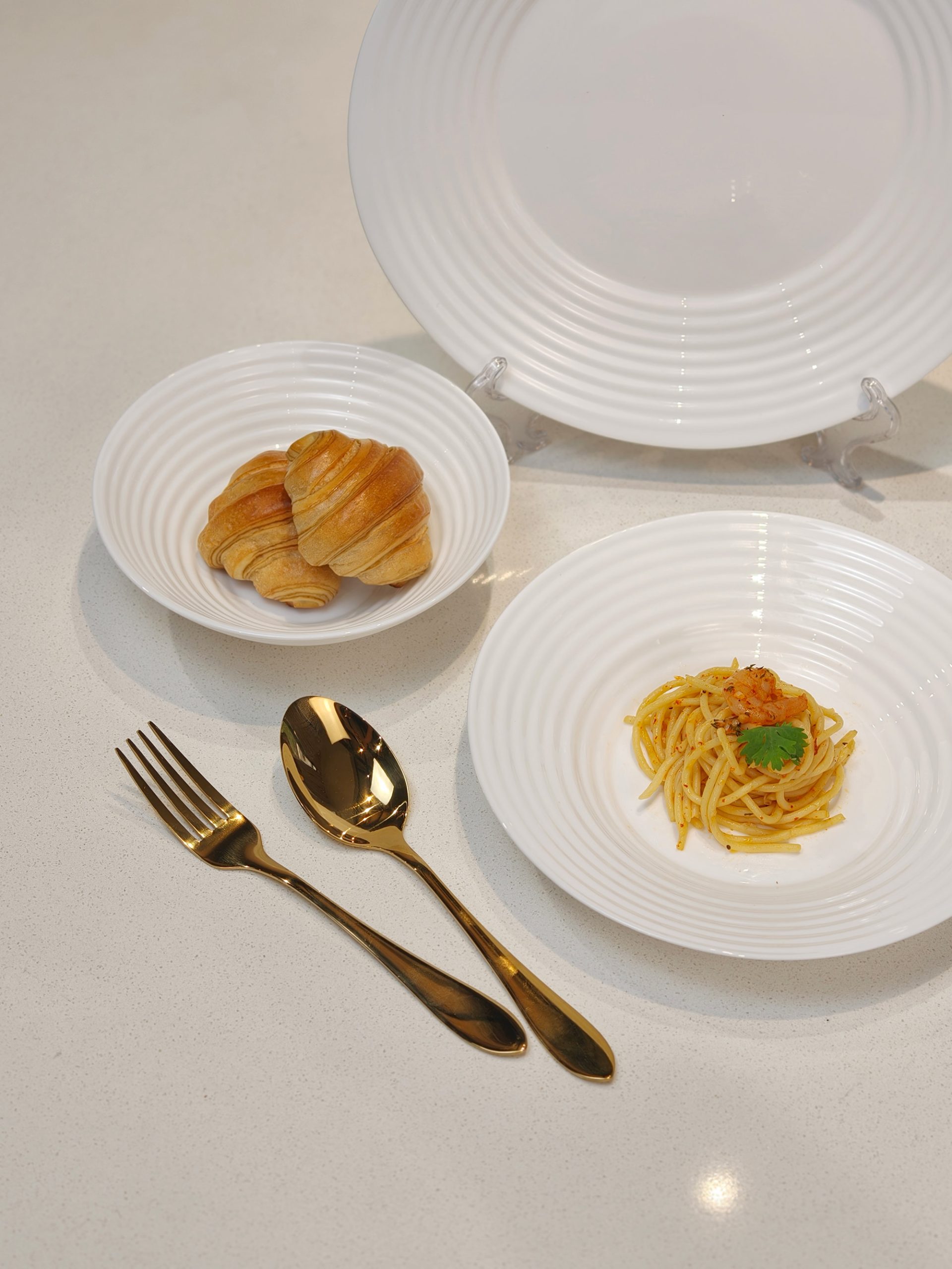 Dinexe Opal White Dinnerware Set 12pcs - Minea